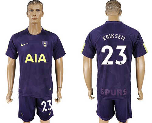 Tottenham Hotspur #23 Eriksen Sec Away Soccer Club Jersey